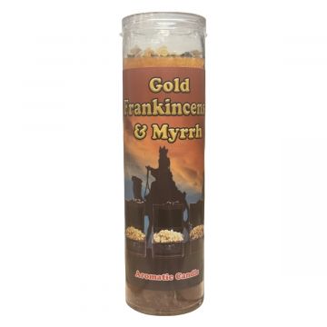 Mama Mojo - Prepared Aromatic 7 Day Candle - Gold Frankincense & Myrrh